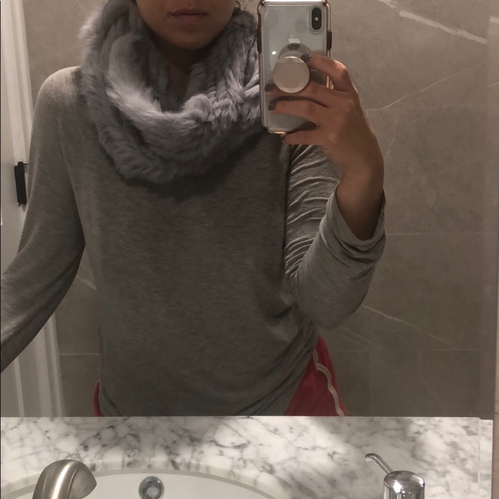 Vince Camuto Rabbit Fur Scarf - Picture 8 of 11